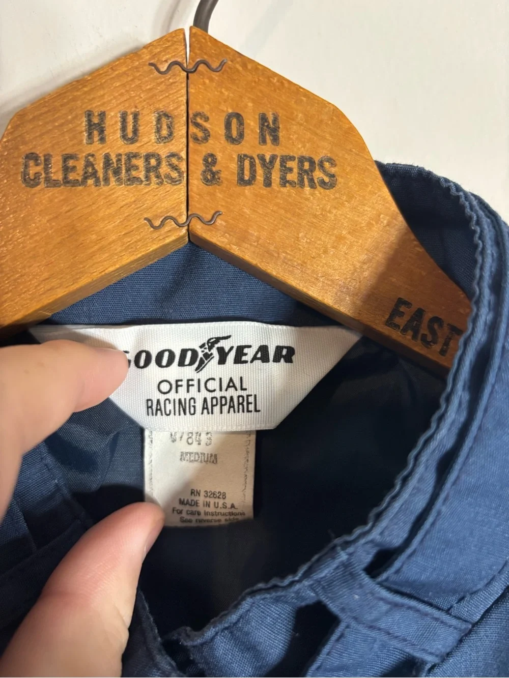 Vintage Goodyear Official Racing Apparel Jacket Chinstrap USA